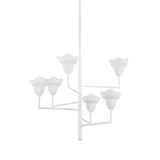 Hudson Valley Lighting Alora White Plaster 32W x 32L x 28.5H Chandelier