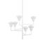 Hudson Valley Lighting Alora White Plaster 32W x 32L x 28.5H Chandelier