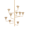 Hudson Valley Lighting Alora Vintage Gold Leaf/Gilded Ivory 44W x 44L x 44.75H Chandelier