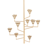 Hudson Valley Lighting Alora Vintage Gold Leaf/Gilded Ivory 44W x 44L x 44.75H Chandelier