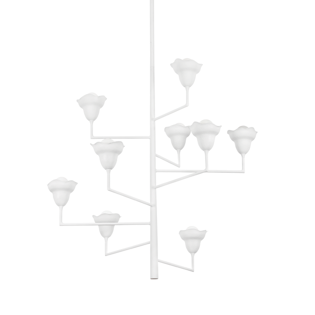 Hudson Valley Lighting Alora White Plaster 44W x 44L x 44.75H Chandelier