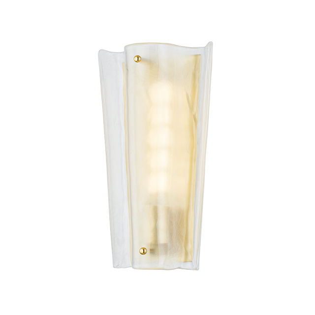 Hudson Valley Lighting Baxford Aged Brass 8W x 8L x 14H Wall Sconce