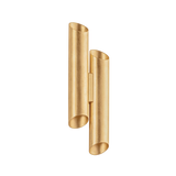 Hudson Valley Lighting Rylane Vintage Gold Leaf 7.5W x 7.5L x 21.5H Wall Sconce