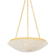 Hudson Valley Lighting Summerside Vintage Gold Leaf 24.75W x 24.75L x 6.5H Pendant