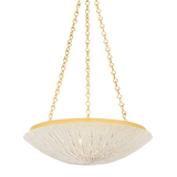 Hudson Valley Lighting Summerside Vintage Gold Leaf 24.75W x 24.75L x 6.5H Pendant