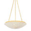 Hudson Valley Lighting Summerside Vintage Gold Leaf 24.75W x 24.75L x 6.5H Pendant