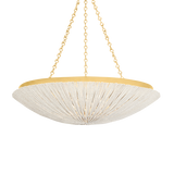 Hudson Valley Lighting Summerside Vintage Gold Leaf 37W x 37L x 8.75H Pendant