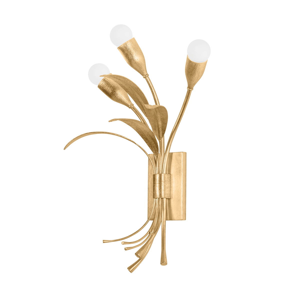 Hudson Valley Lighting Bilston Vintage Gold Leaf 12.75W x 12.75L x 22H Wall Sconce