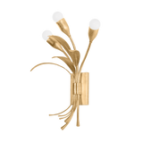 Hudson Valley Lighting Bilston Vintage Gold Leaf 12.75W x 12.75L x 22H Wall Sconce