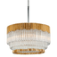Corbett Lighting Charisma GOLD LEAF/STAINLESS STEEL 26W x 15.5H Chandelier