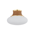 Hudson Valley Lighting Pearl river Aged Brass 11W x 11L x 7.75H Flush Mount