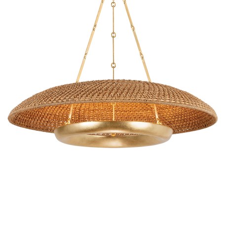 Hudson Valley Lighting Oaklyn Vintage Gold Leaf 36W x 36L x 9H Pendant