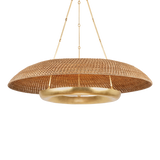 Hudson Valley Lighting Oaklyn Vintage Gold Leaf 48W x 48L x 11.75H Chandelier