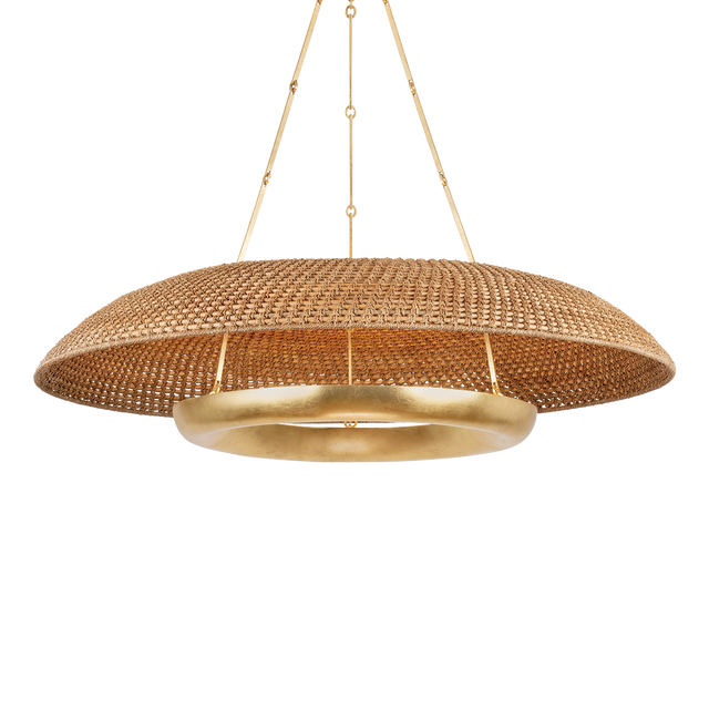 Hudson Valley Lighting Oaklyn Vintage Gold Leaf 48W x 48L x 11.75H Chandelier