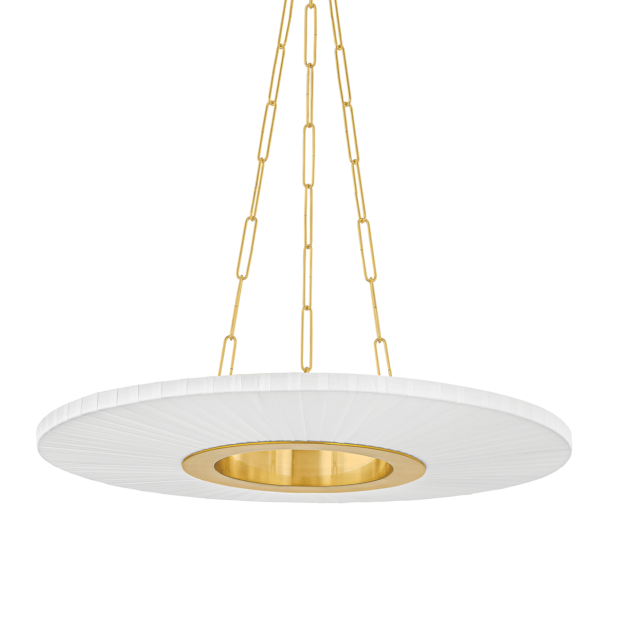 Hudson Valley Lighting Prattsburgh Aged Brass 30W x 30L x 3.5H Chandelier
