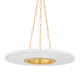 Hudson Valley Lighting Prattsburgh Aged Brass 30W x 30L x 3.5H Chandelier