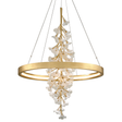 Corbett Lighting Jasmine GOLD LEAF 36W x 50H Chandelier