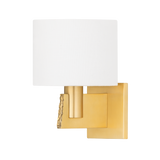 Hudson Valley Lighting Brampton Aged Brass 7.5W x 7.5L x 10.25H Wall Sconce