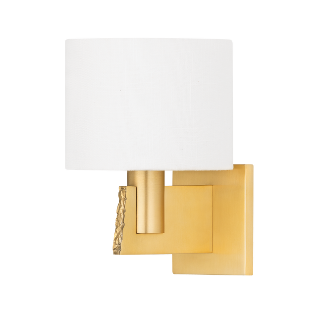 Hudson Valley Lighting Brampton Aged Brass 7.5W x 7.5L x 10.25H Wall Sconce
