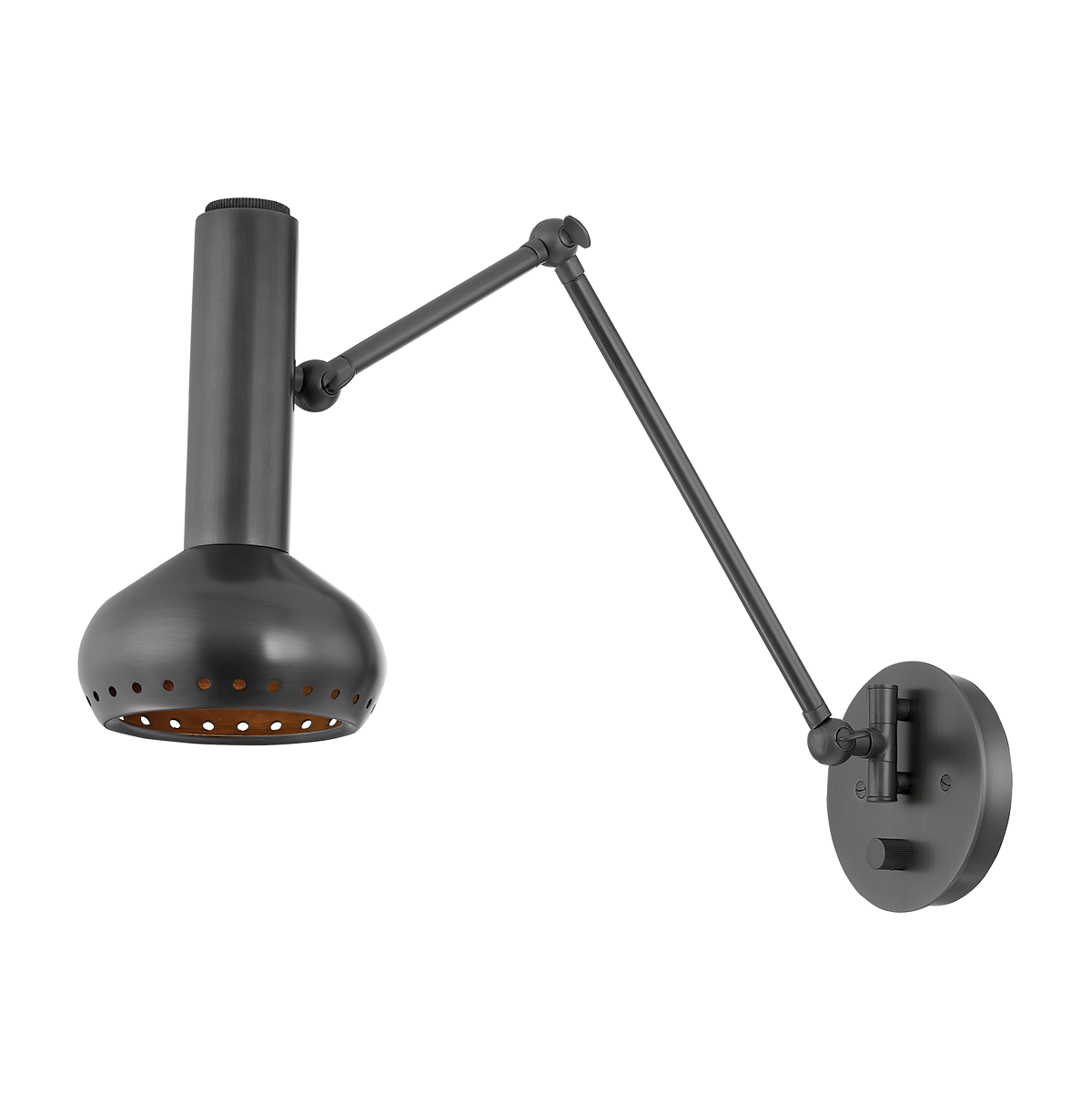 Hudson Valley Lighting Roald Distressed Bronze 5.5W x 5.5L x 12.5H Wall Sconce