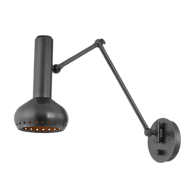 Hudson Valley Lighting Roald Distressed Bronze 5.5W x 5.5L x 12.5H Wall Sconce