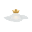 Hudson Valley Lighting Netherlee Aged Brass 18W x 18L x 7.25H Flush Mount