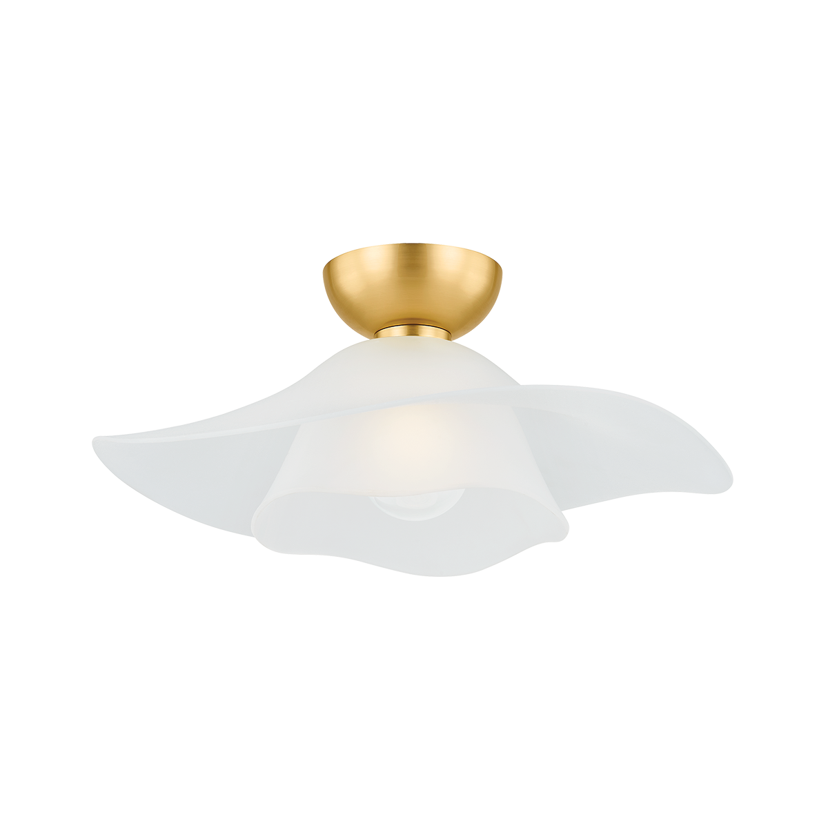 Hudson Valley Lighting Netherlee Aged Brass 18W x 18L x 7.25H Flush Mount