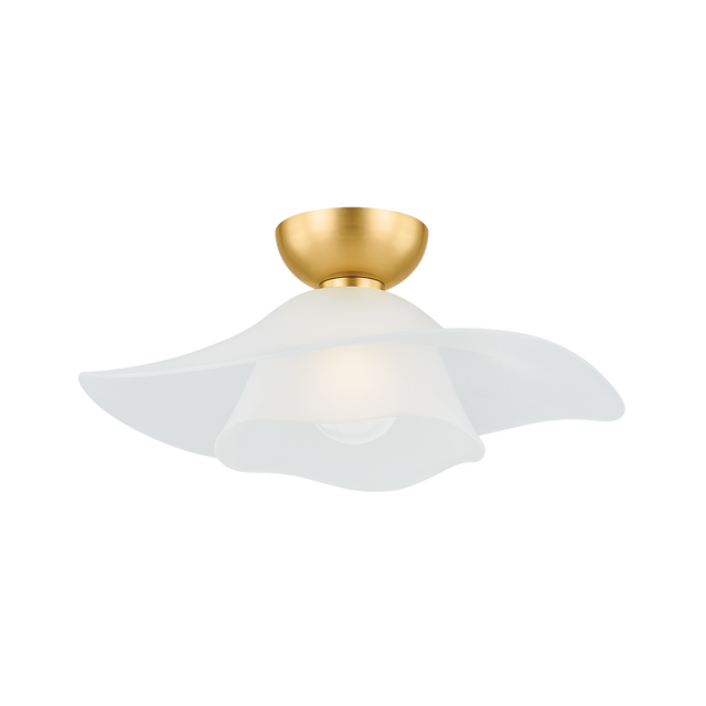 Hudson Valley Lighting Netherlee Aged Brass 18W x 18L x 7.25H Flush Mount