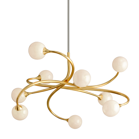 Corbett Lighting Signature GOLD LEAF 44.5W x 22H Chandelier