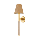 Hudson Valley Lighting Lindenwood Aged Brass 6.75W x 6.75L x 22H Wall Sconce