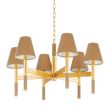 Hudson Valley Lighting Lindenwood Aged Brass 33.5W x 33.5L x 19.5H Chandelier