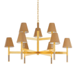 Hudson Valley Lighting Lindenwood Aged Brass 47.5W x 47.5L x 29.75H Chandelier