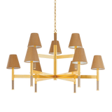 Hudson Valley Lighting Lindenwood Aged Brass 47.5W x 47.5L x 29.75H Chandelier
