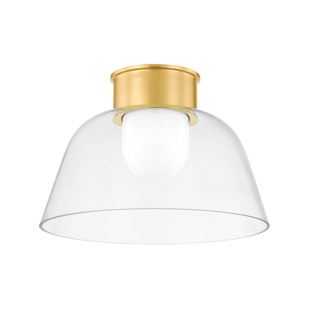 Hudson Valley Lighting Lakeside Aged Brass 14W x 14L x 9.5H Flush Mount