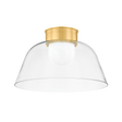 Hudson Valley Lighting Lakeside Aged Brass 20W x 20L x 12.25H Flush Mount