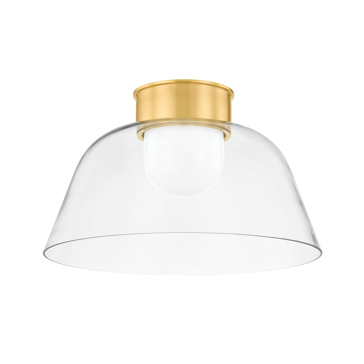 Hudson Valley Lighting Lakeside Aged Brass 20W x 20L x 12.25H Flush Mount