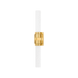 Hudson Valley Lighting Glen oaks Aged Brass 4.25W x 4.25L x 26.25H Wall Sconce