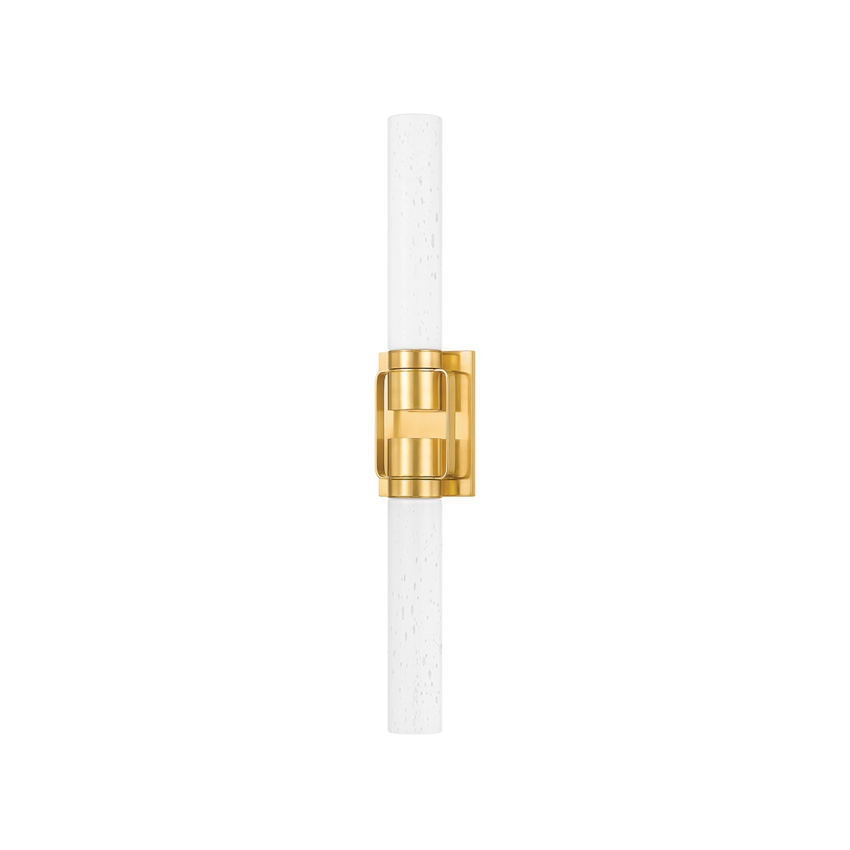 Hudson Valley Lighting Glen oaks Aged Brass 4.25W x 4.25L x 26.25H Wall Sconce