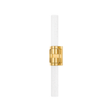 Hudson Valley Lighting Glen oaks Aged Brass 4.25W x 4.25L x 26.25H Wall Sconce