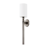 Hudson Valley Lighting Lakeport Vintage Pewter 4.75W x 4.75L x 24.25H Wall Sconce