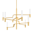 Hudson Valley Lighting Allentown Aged Brass 48W x 48L x 36.25H Chandelier