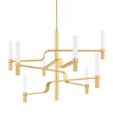 Hudson Valley Lighting Allentown Aged Brass 48W x 48L x 36.25H Chandelier