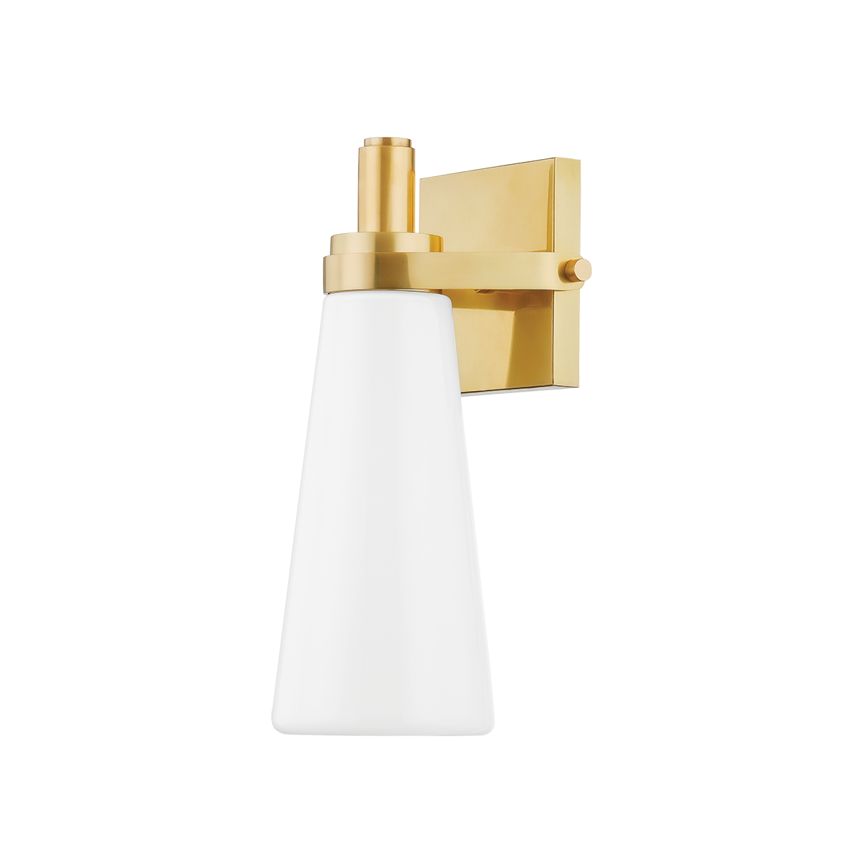 Hudson Valley Lighting Trude Aged Brass 5.75W x 5.75L x 12.25H Wall Sconce