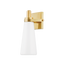 Hudson Valley Lighting Trude Aged Brass 5.75W x 5.75L x 12.25H Wall Sconce