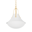 Hudson Valley Lighting Coventry Vintage Gold Leaf/ White Plaster 20W x 20L x 26H Pendant