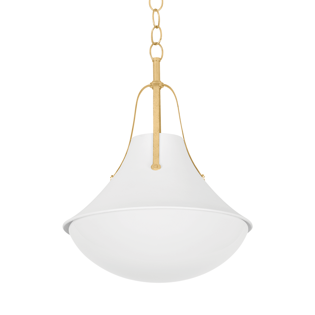 Hudson Valley Lighting Coventry Vintage Gold Leaf/ White Plaster 20W x 20L x 26H Pendant