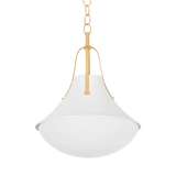 Hudson Valley Lighting Coventry Vintage Gold Leaf/ White Plaster 20W x 20L x 26H Pendant