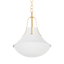 Hudson Valley Lighting Coventry Vintage Gold Leaf/ White Plaster 20W x 20L x 26H Pendant