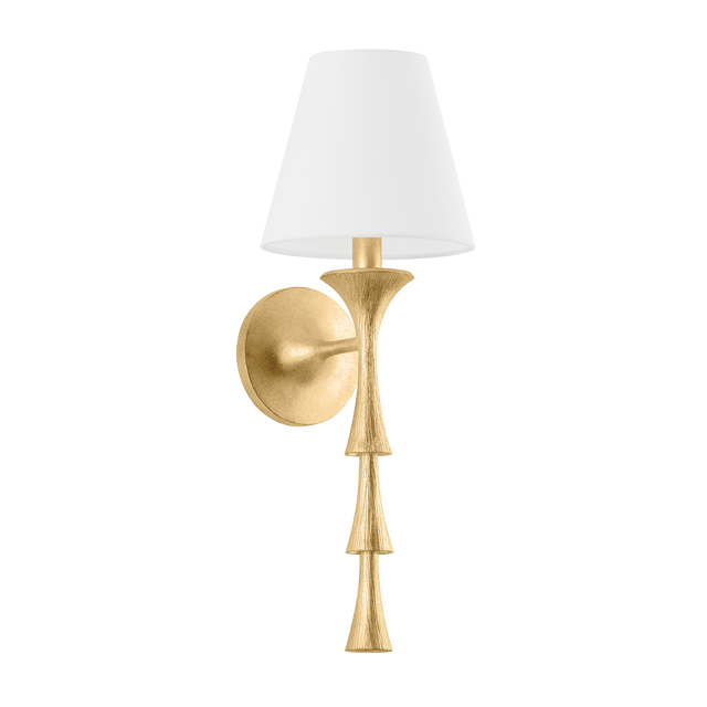 Hudson Valley Lighting Vails gate Vintage Gold Leaf 7W x 7L x 20.5H Wall Sconce
