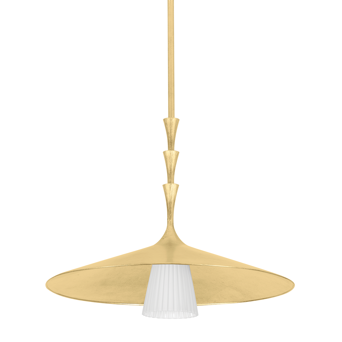 Hudson Valley Lighting Vails gate Vintage Gold Leaf 23.75W x 23.75L x 19.25H Pendant